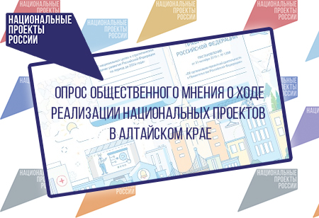 В целях изучения информированности населения региона о реализации национальных проектов краевым автономным учреждением «Центр экономической и социальной информации» проводится ежегодный опрос жителей Алтайского края..